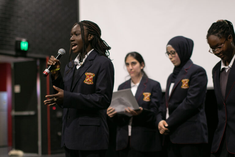 Students pitches at the South West Sydney Sustainnovation Challenge